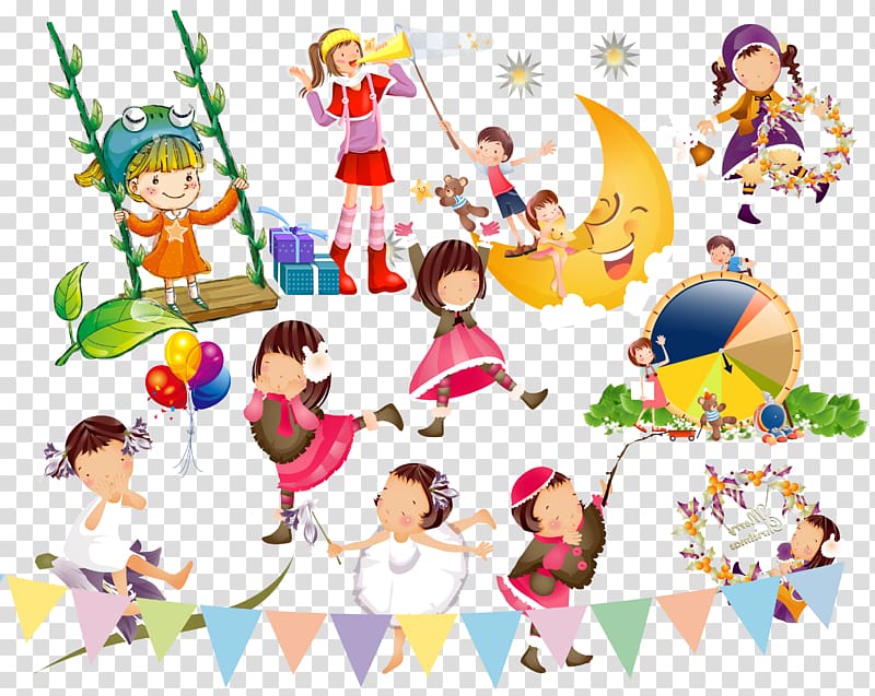 Dance Singing , Singing and dancing children transparent background PNG clipart