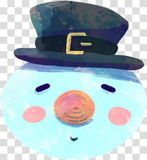 Snowman Hat Winter, Snowman hat transparent background PNG clipart thumbnail