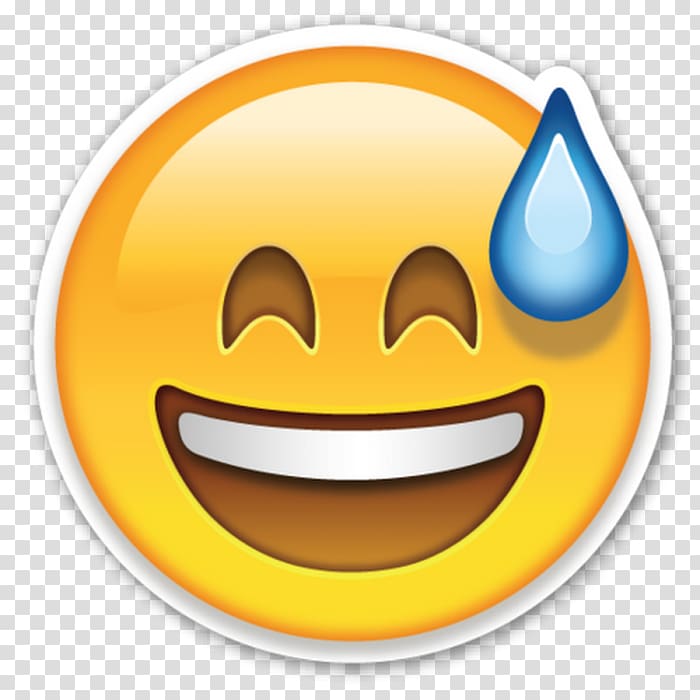 Emoticon Smiley Face Perspiration, smiley transparent background PNG clipart