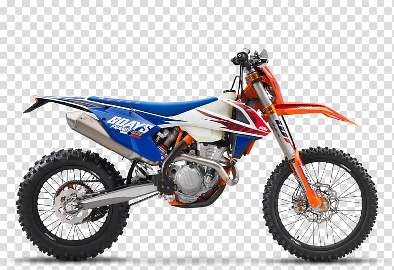 KTM 450 EXC International Six Days Enduro Motorcycle KTM 500 EXC, motorcycle transparent background PNG clipart