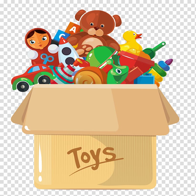 lovely toy box transparent background PNG clipart