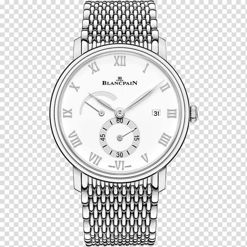 Villeret Le Brassus Blancpain Watch Complication, Silver Blancpain watch men\'s watches male table transparent background PNG clipart