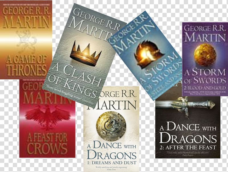 A Game of Thrones A Dance With Dragons A Clash of Kings A Feast for Crows A Song of Ice and Fire, book transparent background PNG clipart