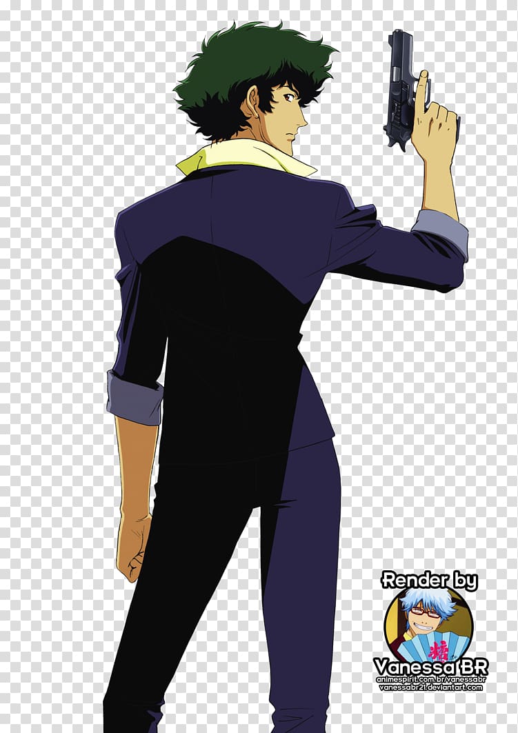 Spike Spiegel Jet Black Bounty Hunter Anime Manga PNG, Clipart