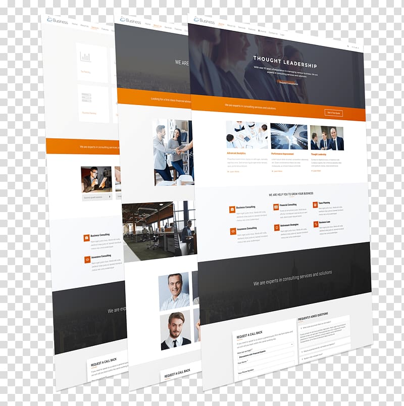 Responsive web design Web template Joomla Computer Software, business templates transparent background PNG clipart