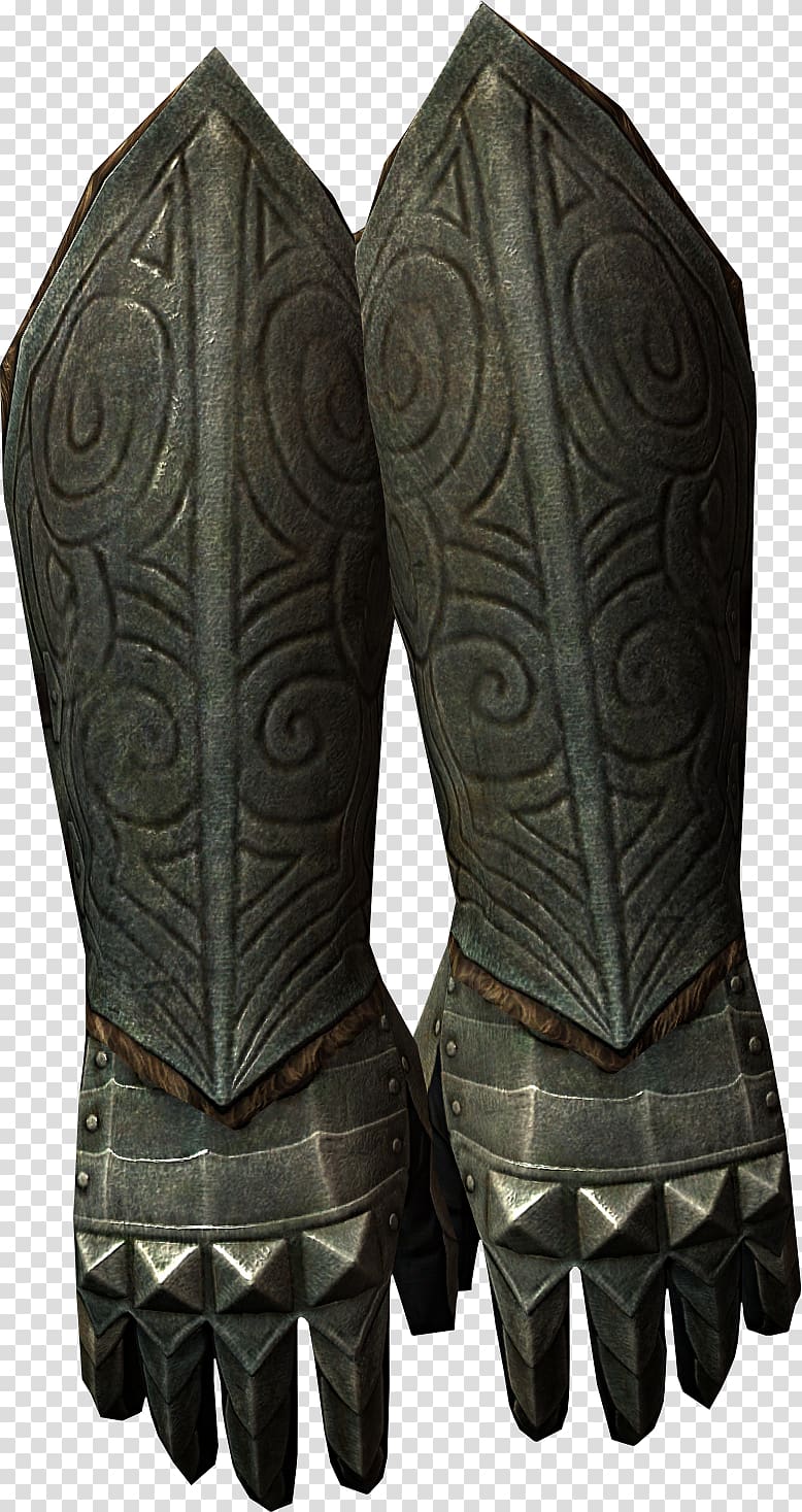 The Elder Scrolls V: Skyrim Gauntlet Plate armour Body armor, armour transparent background PNG clipart