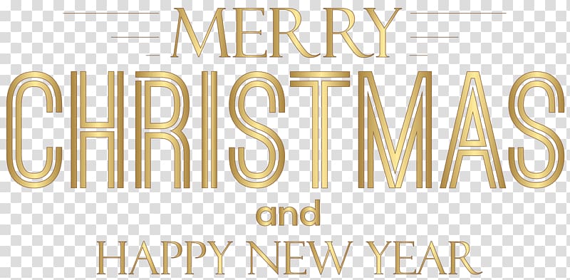Merry Christmas and happy new year text, Merry Christmas and Happy New Year Text transparent background PNG clipart