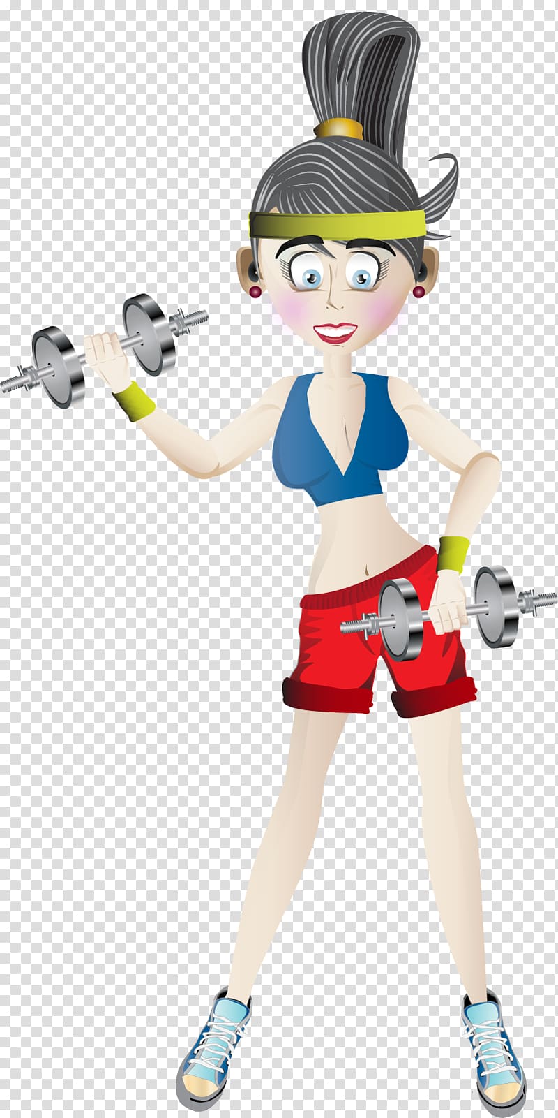 Aerobic exercise Physical fitness Weight training Fitness Centre, dumbbell fitness beauty transparent background PNG clipart