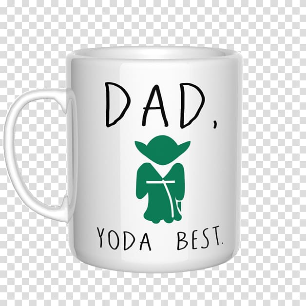 Yoda Anakin Skywalker Sticker Coffee cup Wall decal, best dad ever transparent background PNG clipart