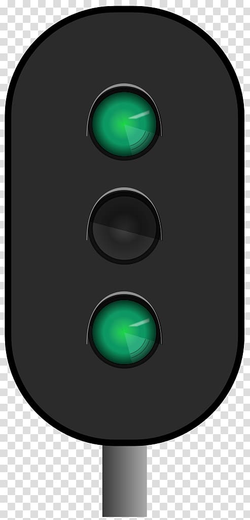 Traffic light Green Technology, Railway Signal transparent background PNG clipart