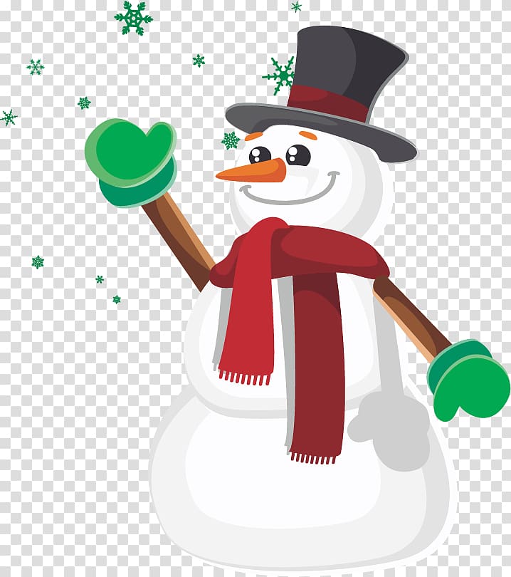 T-shirt Snowman Hat Christmas, Snowman Christmas material transparent background PNG clipart