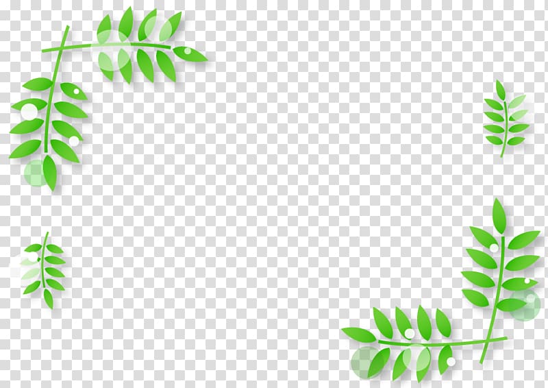 Spring Leaf frame., others transparent background PNG clipart