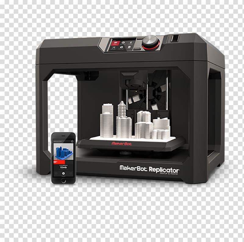 MakerBot 3D printing Printer Polylactic acid, printer transparent background PNG clipart