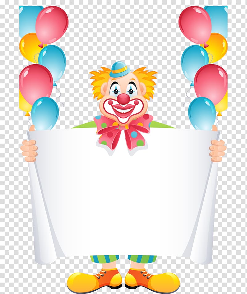 Balloon Clown Birthday , Creative Clown transparent background PNG clipart