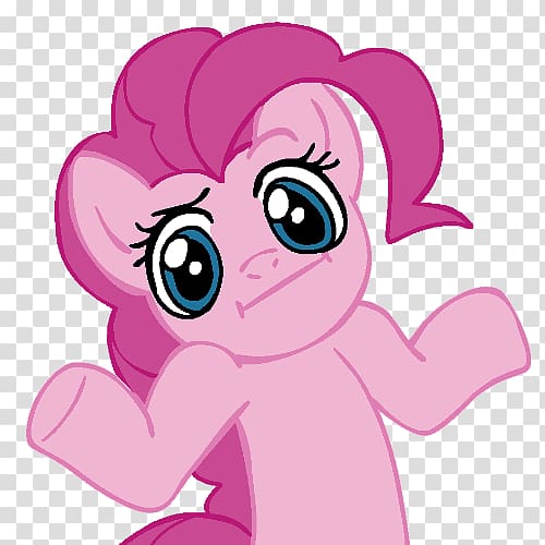 Pinkie Pie Rainbow Dash Twilight Sparkle Applejack Rarity, Shrug transparent background PNG clipart