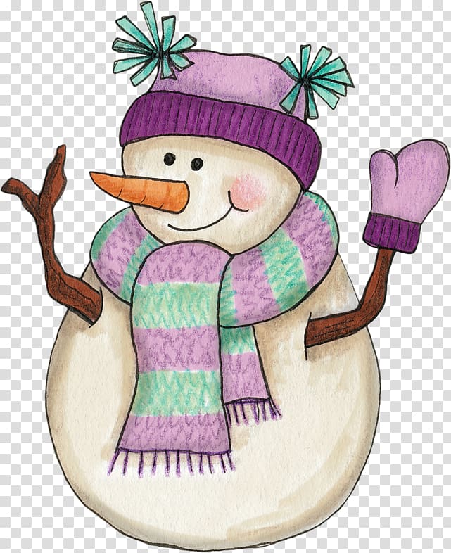 Snowman Girl Woman , Cartoon snowman transparent background PNG clipart