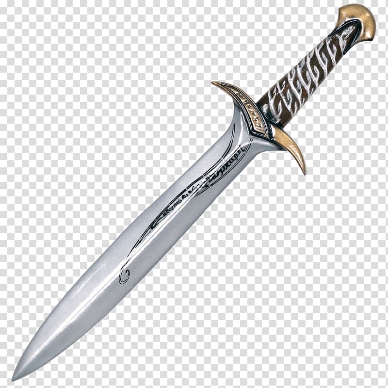 The Lord of the Rings Frodo Baggins foam larp swords Sting, Sword transparent background PNG clipart