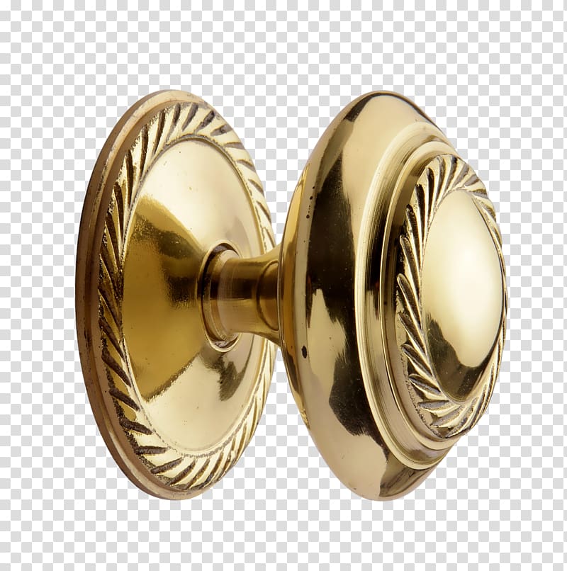 Brass Drawer pull Door handle, knobs transparent background PNG clipart