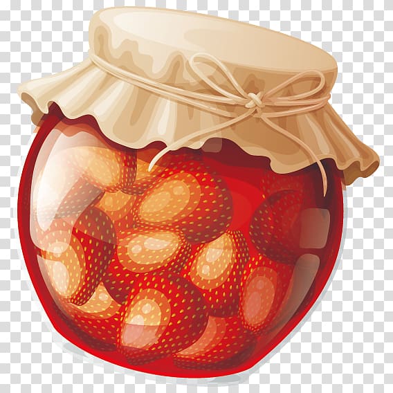 Fruit preserves, strawberry jam transparent background PNG clipart