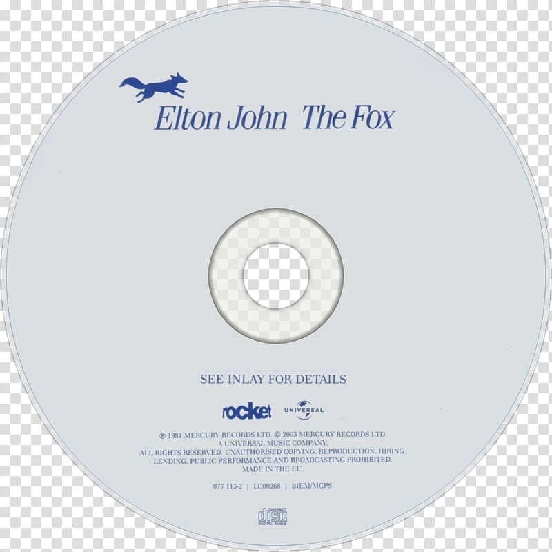 Compact disc DVD Brand, Elton John transparent background PNG clipart