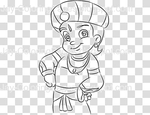 My Cartoon Character Drawing Bheem  Taare Zameen Par