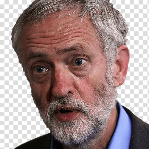 man wearing black top, Jeremy Corbyn Close Up transparent background PNG clipart