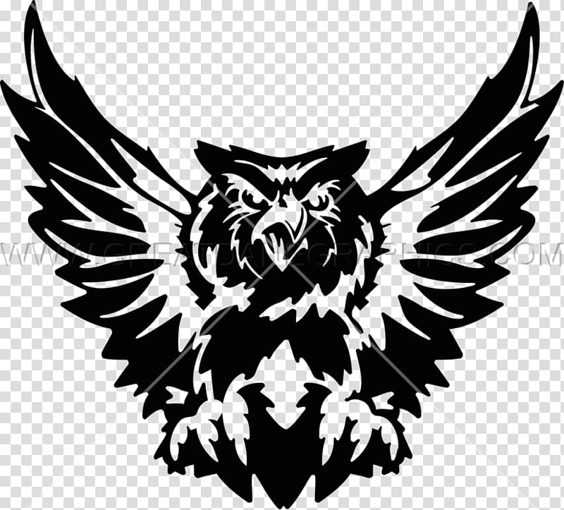 Bird of prey Owl, inkjet background transparent background PNG clipart