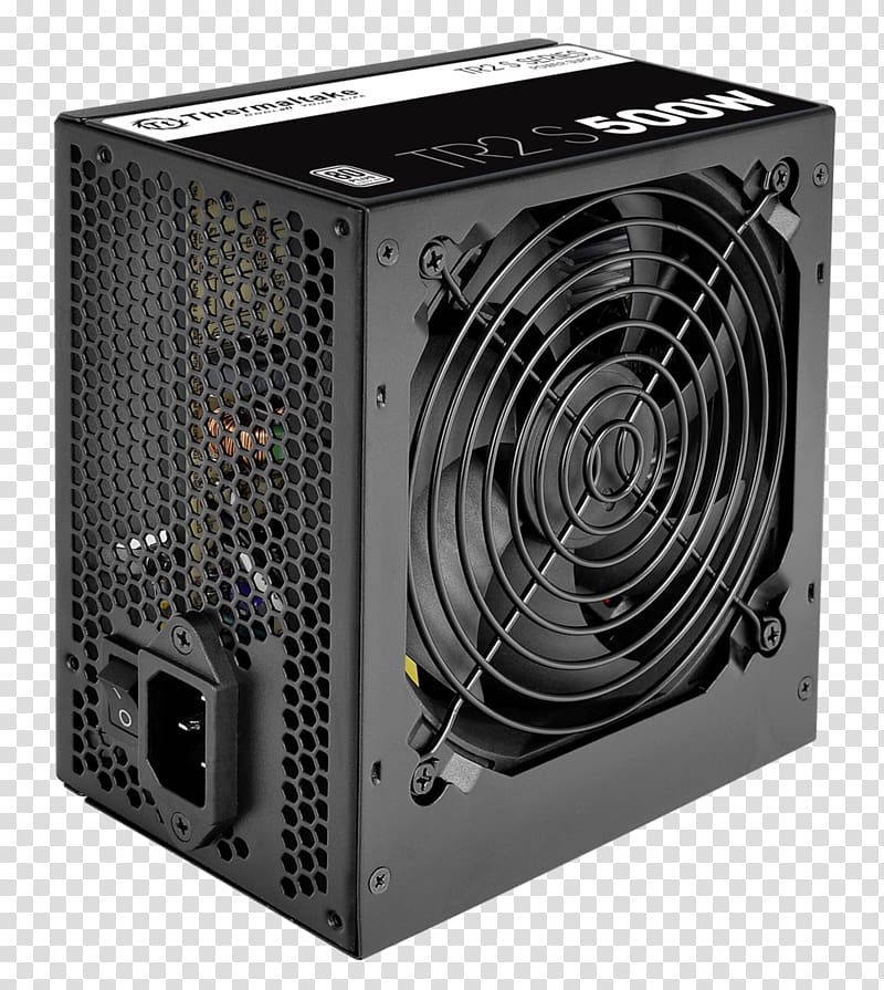 Power supply unit 80 Plus ATX Power Converters Thermaltake, host power supply transparent background PNG clipart