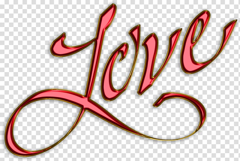 Love Lettering Valentine\'s Day Vinegar valentines, Love Text transparent background PNG clipart
