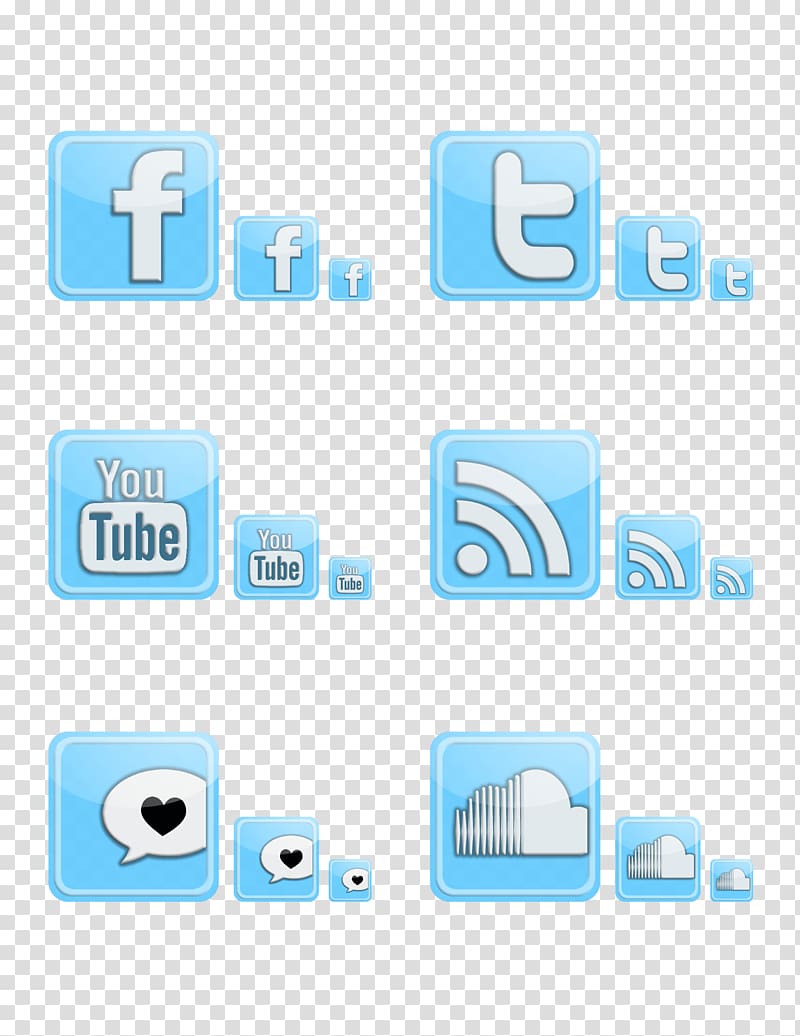 Social media Information Computer Icons, steel style social media icon set transparent background PNG clipart