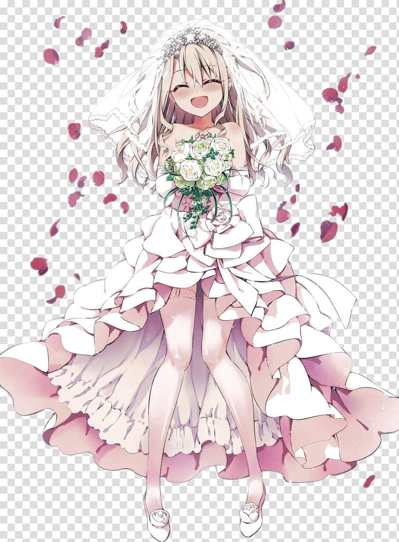 Fate/stay night Illyasviel von Einzbern Shirou Emiya Fate/Zero Fate/Grand Order, wedding girl transparent background PNG clipart