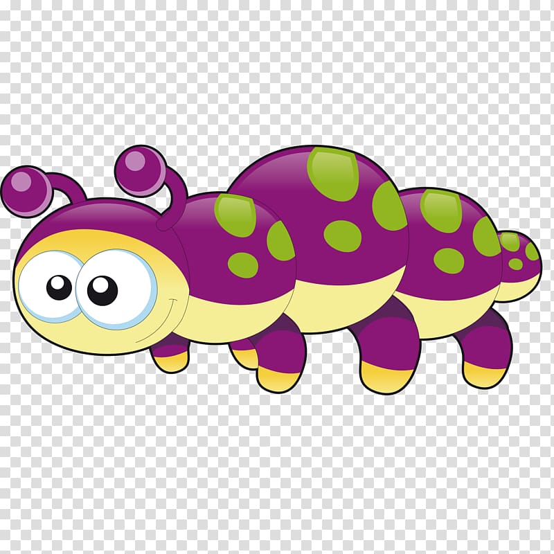 Bee Turtle Cartoon, Purple pests transparent background PNG clipart