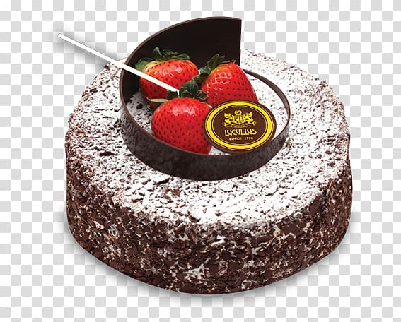 Flourless chocolate cake Black Forest gateau Fruitcake Torta caprese, chocolate cake transparent background PNG clipart