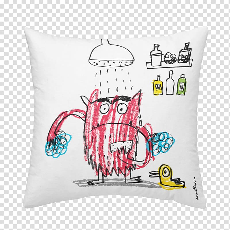 The Colour Monster Cushion Throw Pillows Color, pillow transparent background PNG clipart