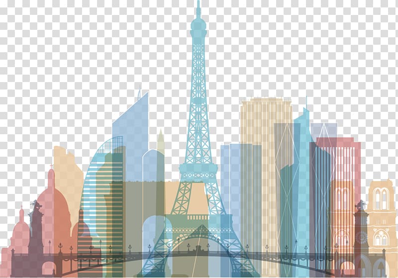 city skyline clip art color