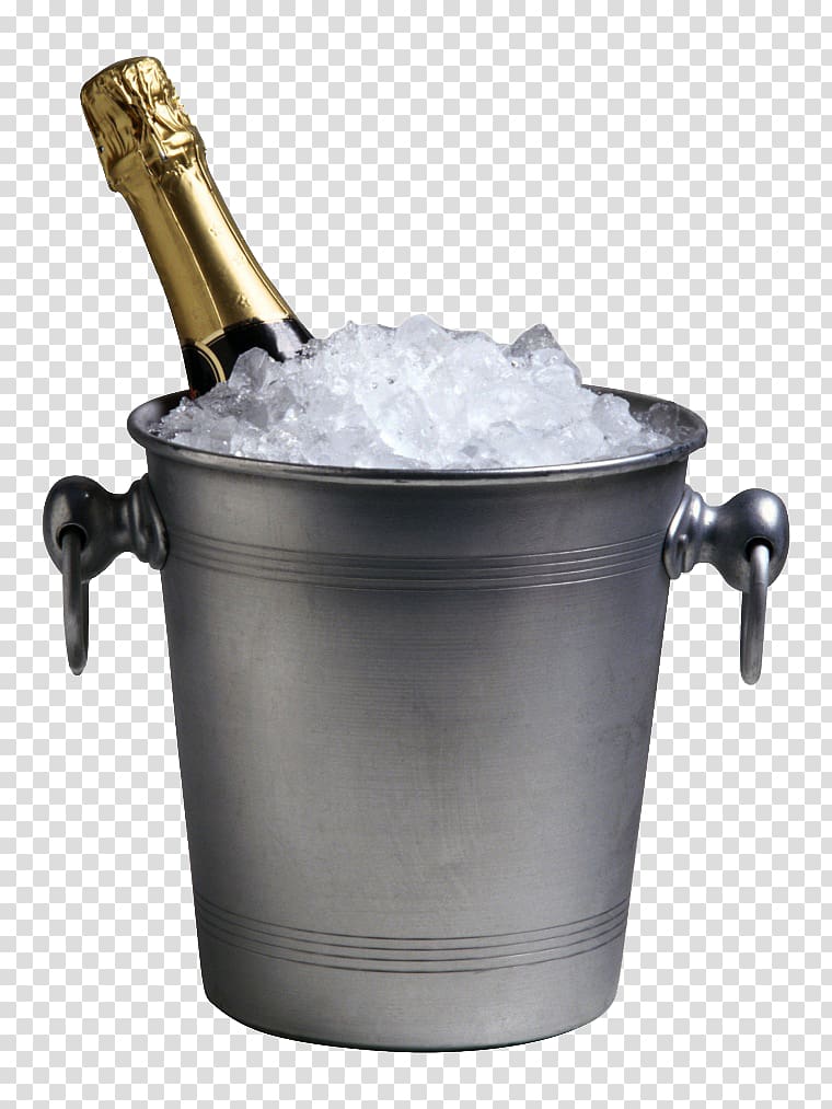 Champagne Bottle Bucket , Chilled champagne transparent background PNG clipart