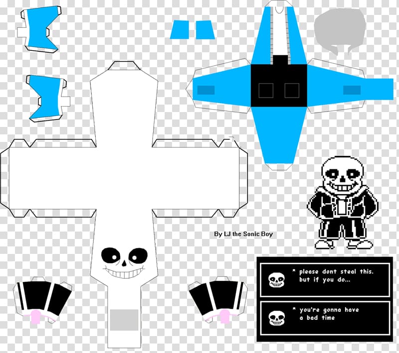 Undertale Bendy and the Ink Machine Paper model, paper craft transparent background PNG clipart
