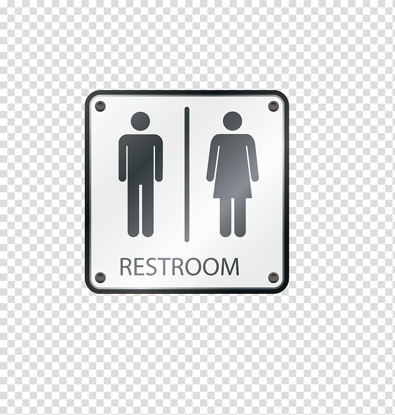 Bathroom Public toilet Sign, toilet sign transparent background PNG clipart