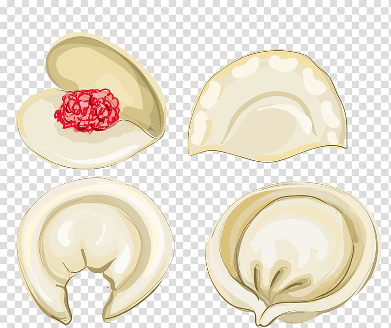 Chinese cuisine Stuffing Dumpling, Cartoon Dress Food transparent background PNG clipart