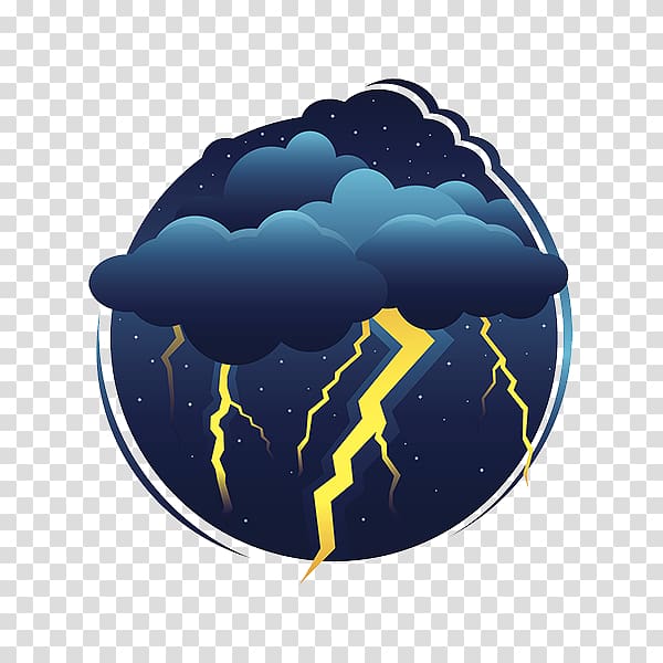 Cloud Lightning Thunderstorm, Night of lightning transparent background PNG clipart