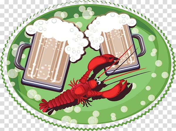 Beer Crab Homarus Illustration, Beer lobster tail transparent background PNG clipart