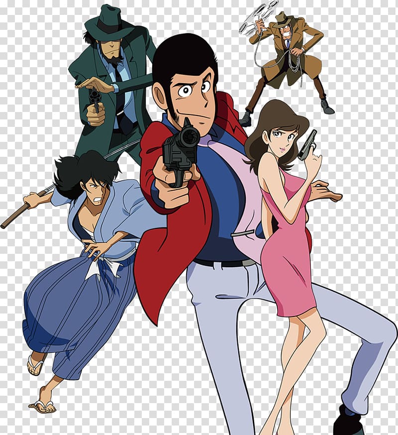 Fujiko Mine Daisuke Jigen Lupin III Goemon Ishikawa XIII Anime, Anime transparent background PNG clipart