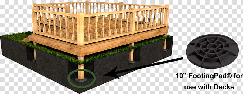 Deck Pole building framing Foundation Post, Vinyl Composition Tile transparent background PNG clipart