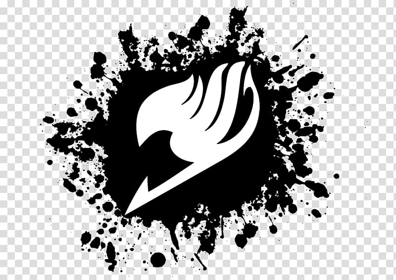 Black and red demon face , Natsu Dragneel Emblem Guild Logo, decal  transparent background PNG clipart