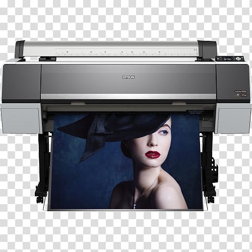 Epson SureColor P8000 Printer Inkjet printing, epson vinyl printer transparent background PNG clipart