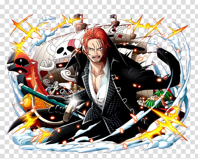 Shanks One Piece Treasure Cruise Yonko Dracule Mihawk, one piece transparent background PNG clipart