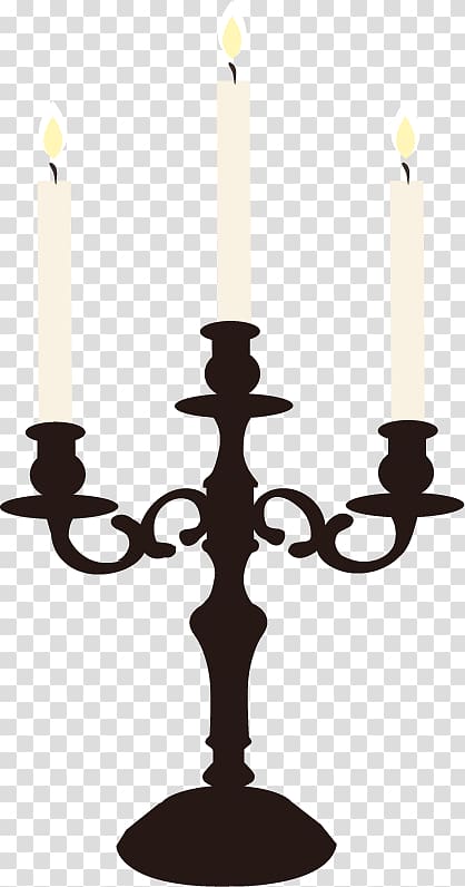 Chandelier Candle , European-style white candle transparent background PNG clipart