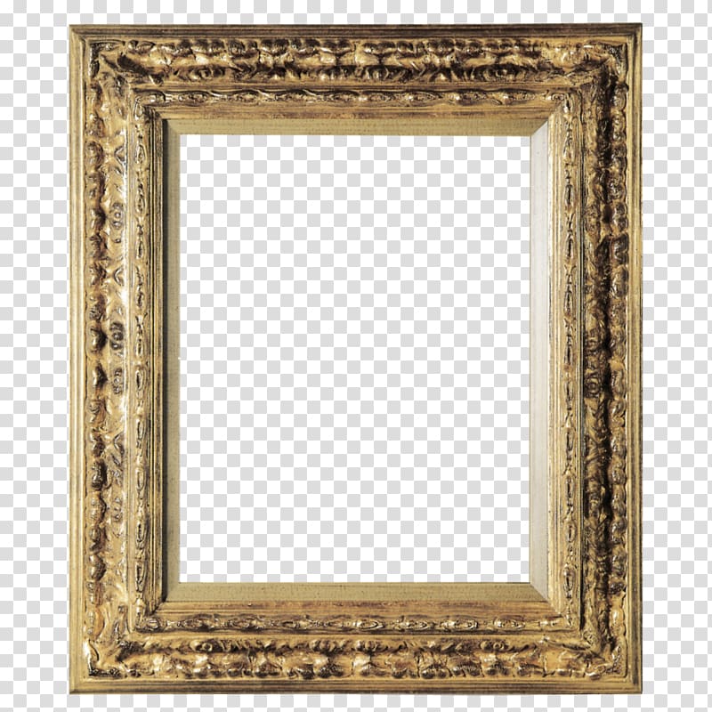 Frames Gold leaf Mirror Decorative arts, Biege transparent background PNG clipart