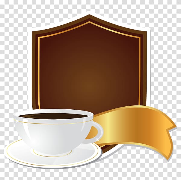 Coffee cup Cappuccino Cafe Hot chocolate, label coffee transparent background PNG clipart
