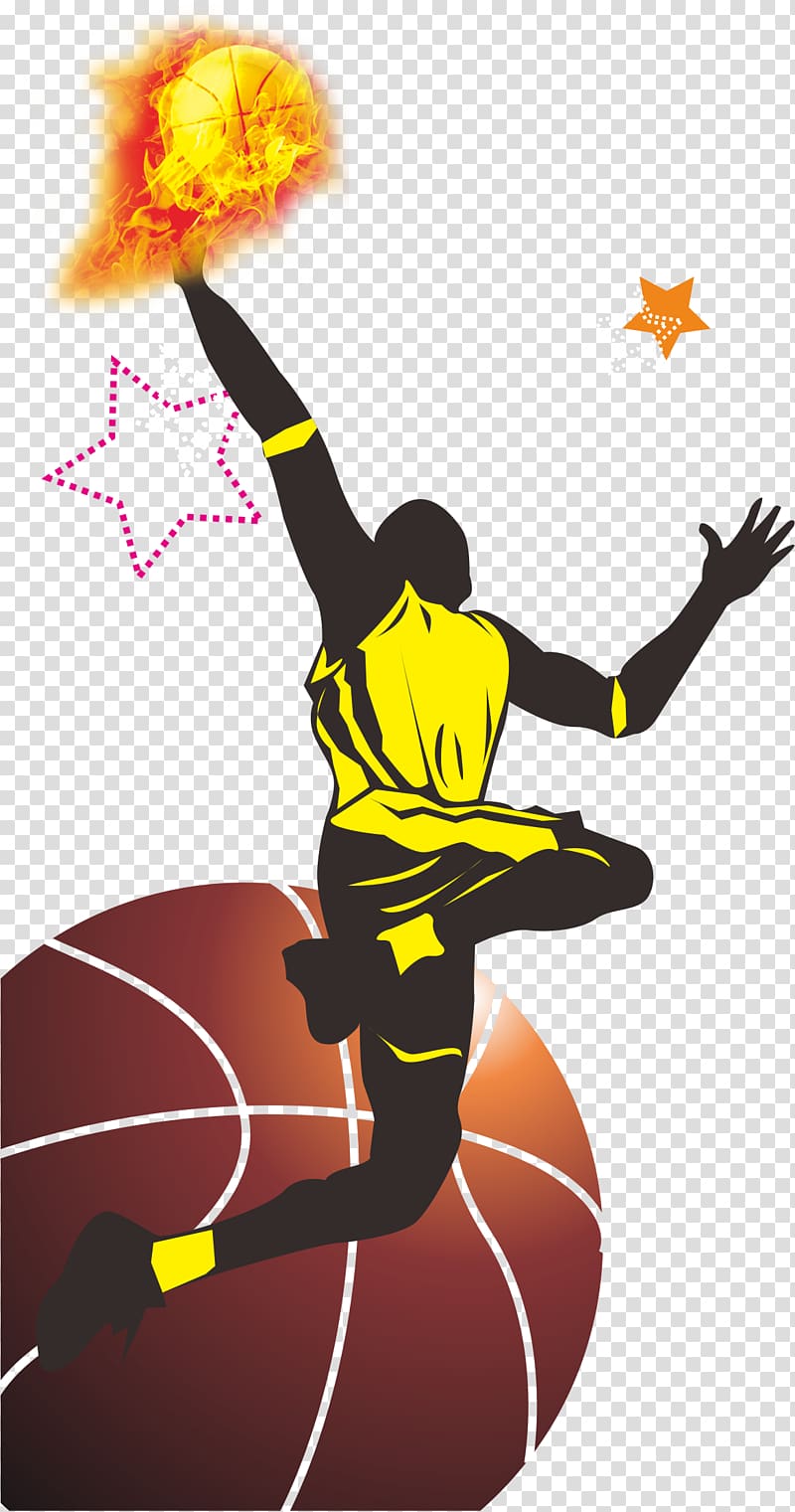 Basketball Sport Poster, Cartoon playing basketball transparent background PNG clipart
